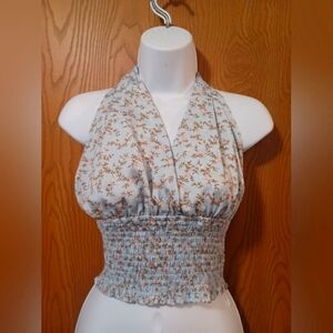 New ROMWE floral halter top